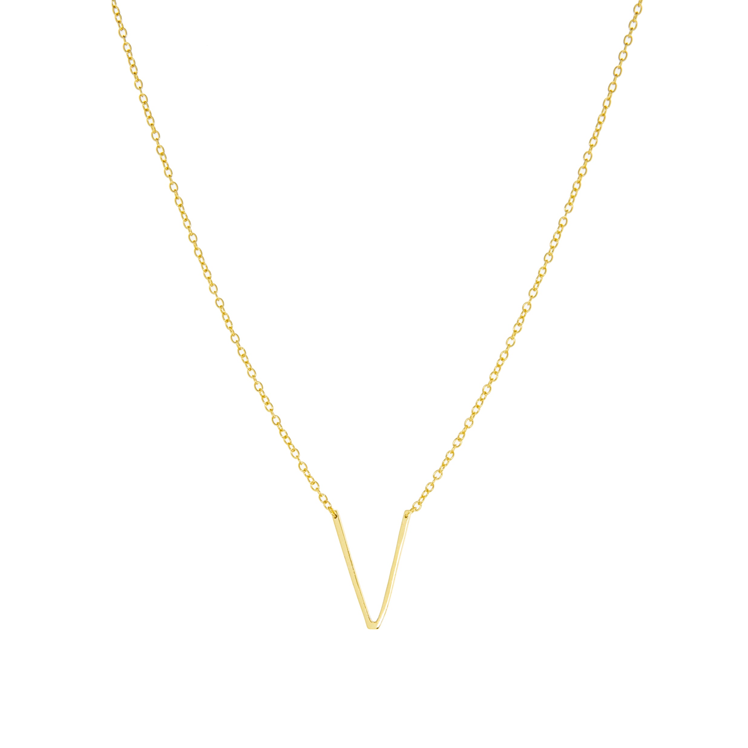 sterling/gold plated small initial necklace