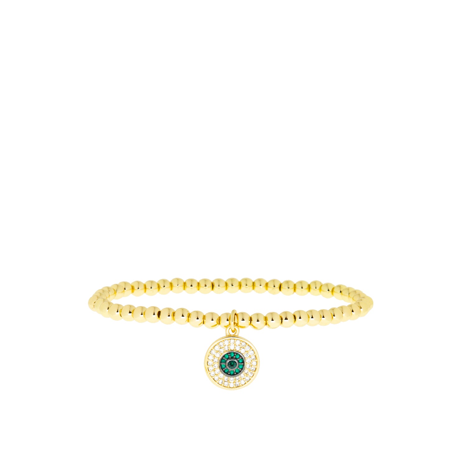 jewel tone charm stretch bracelet