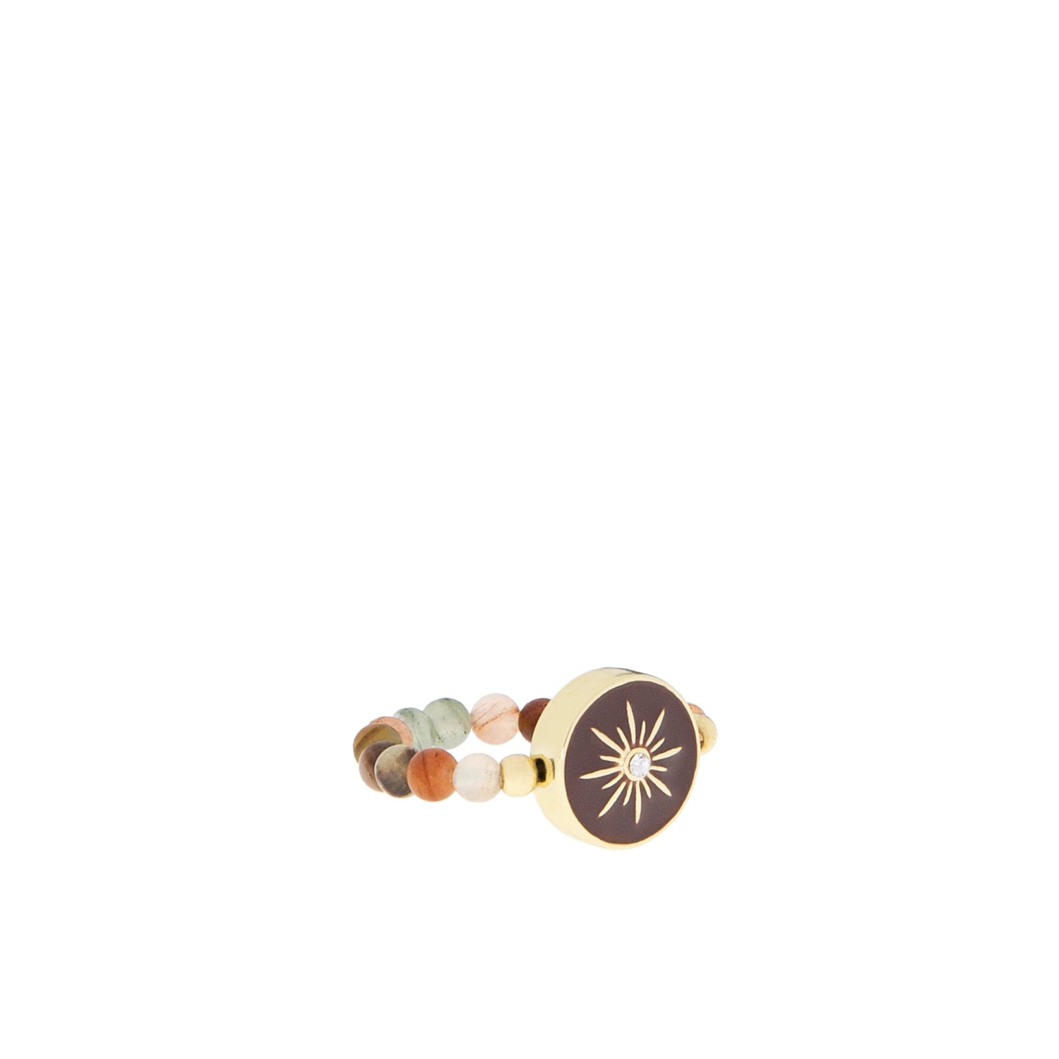 coco jasper starburst stretch ring