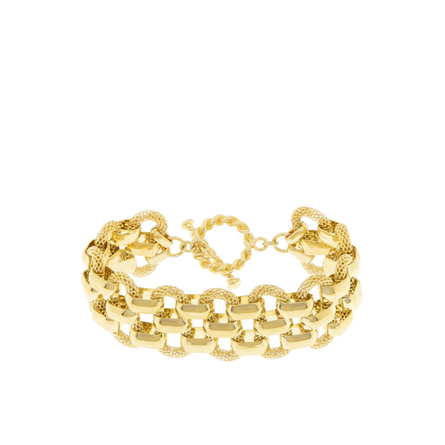twisted oval link toggle bracelet – Marlyn Schiff, LLC