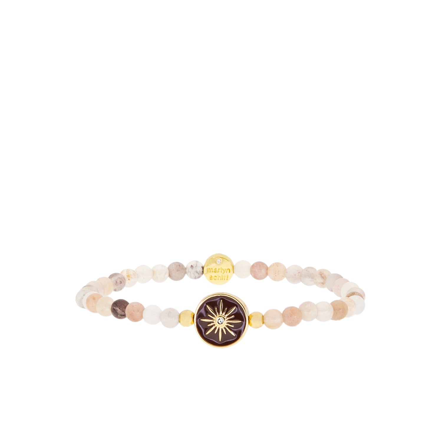 semi precious stone bracelet with starburst – Marlyn Schiff, LLC