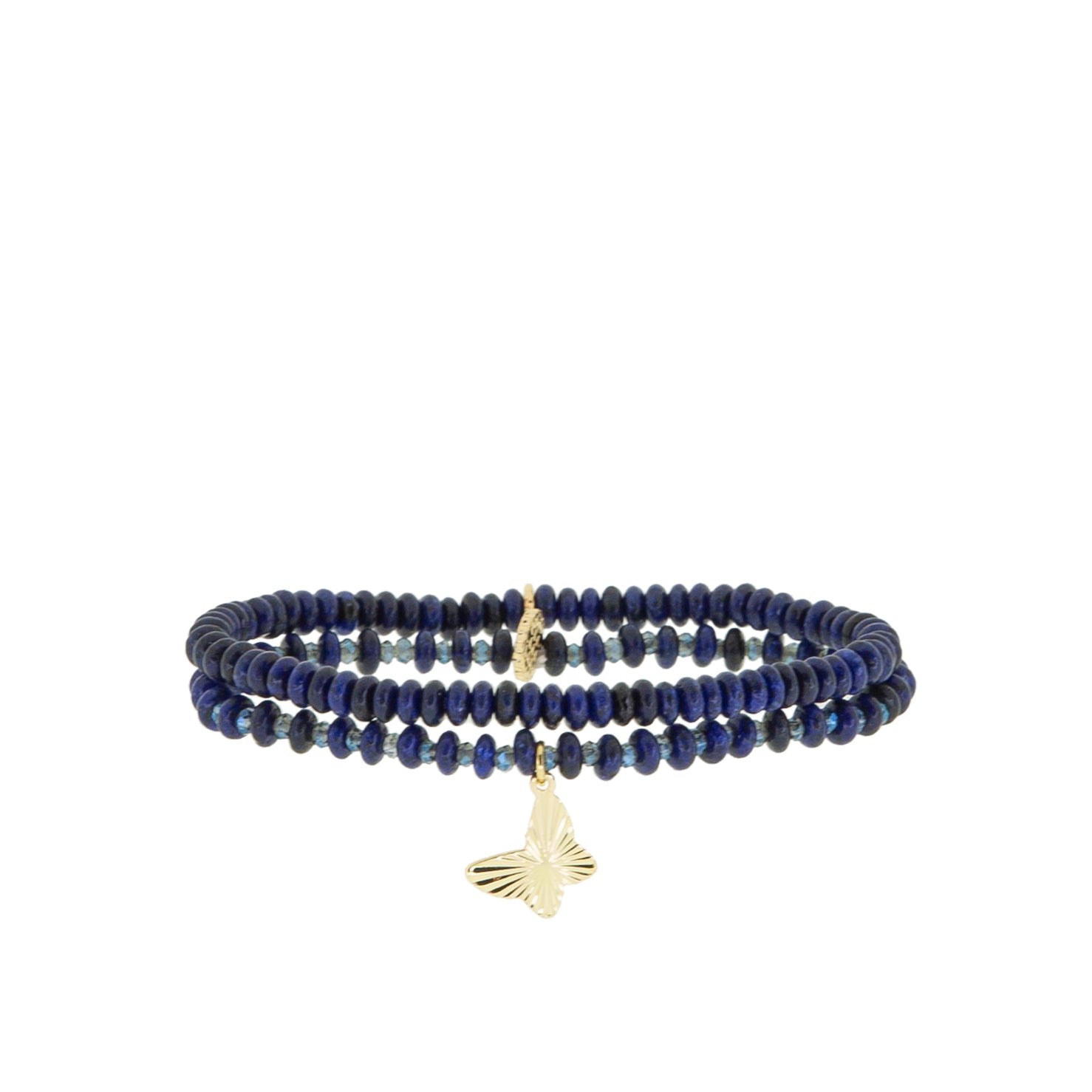 butterfly stretch beaded bracelet set