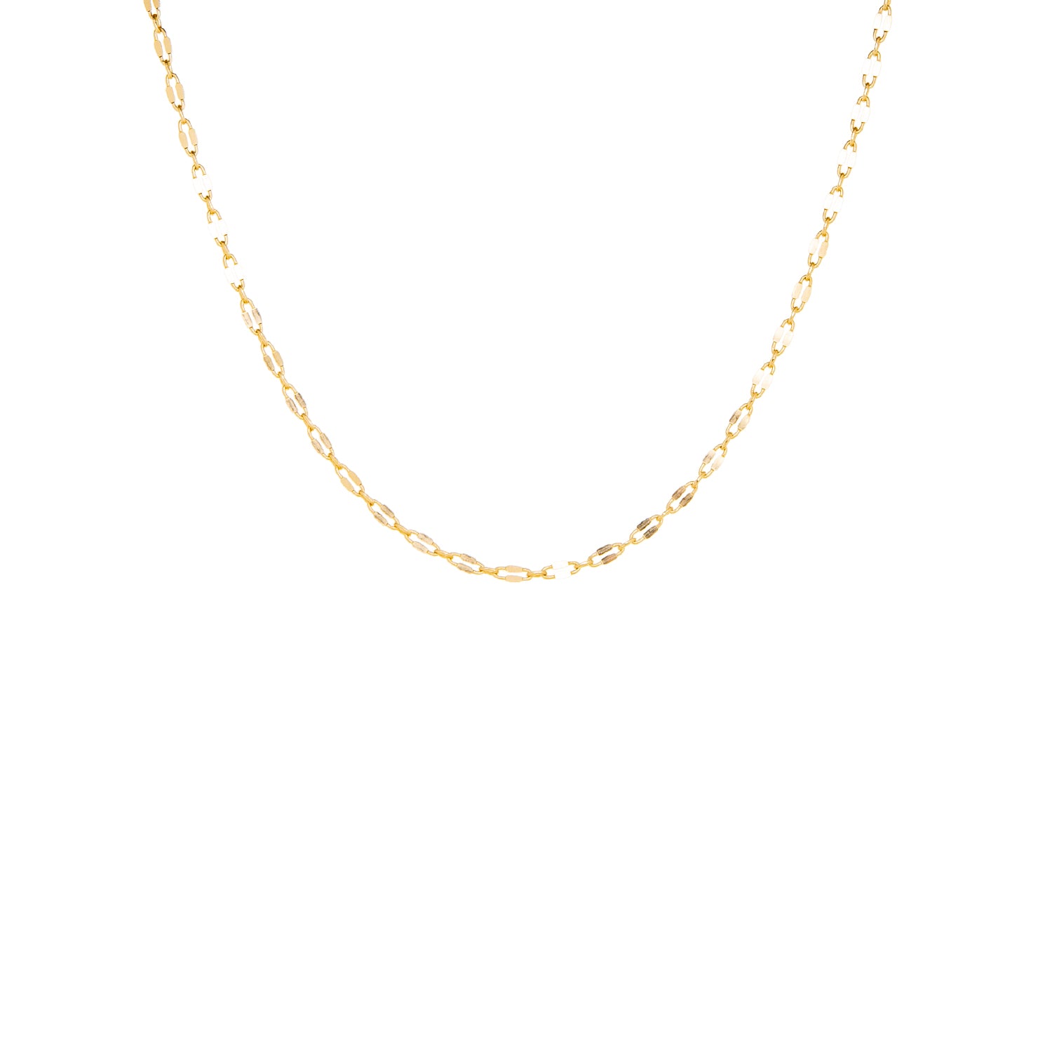 delicate sequin chain necklace