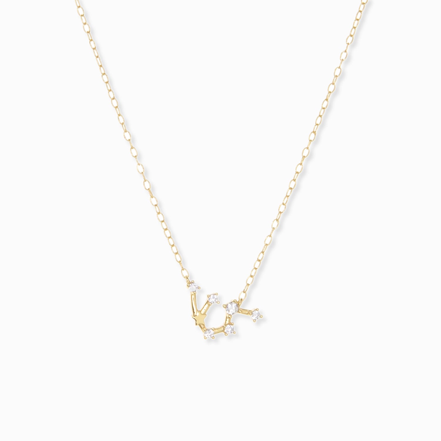 aquarius zodiac constellation necklace