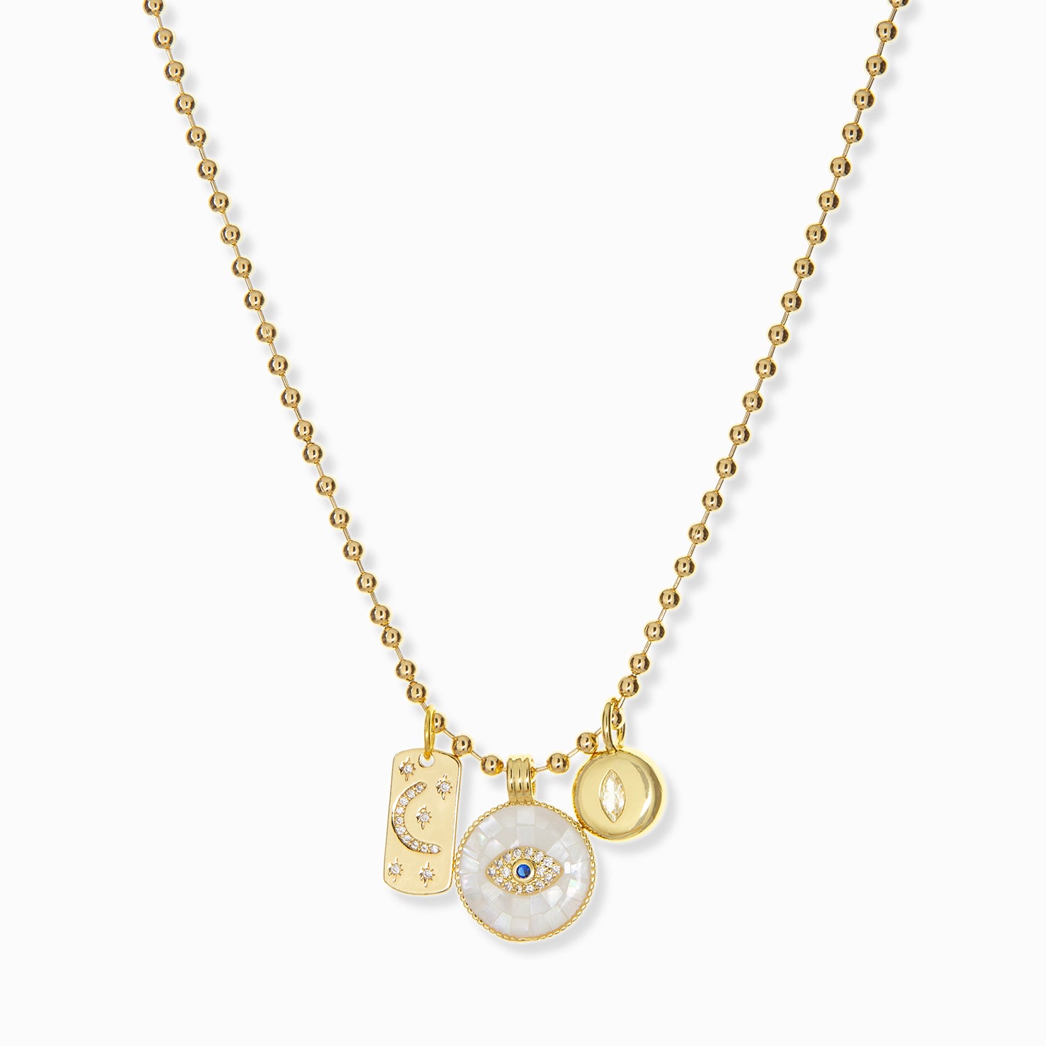 ball chain charm necklace