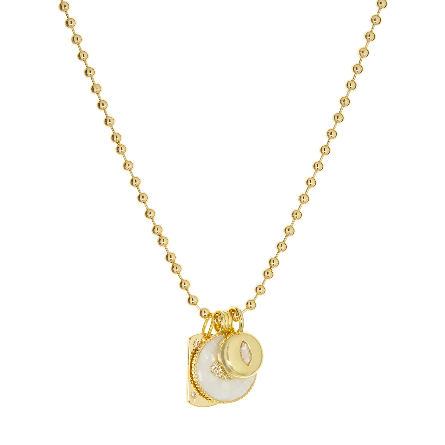 ball chain charm necklace