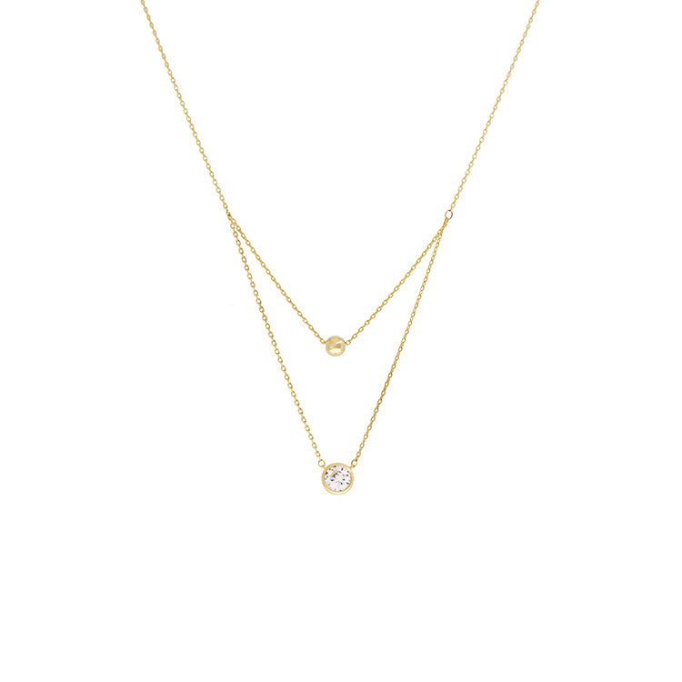double layered necklace – Marlyn Schiff, LLC