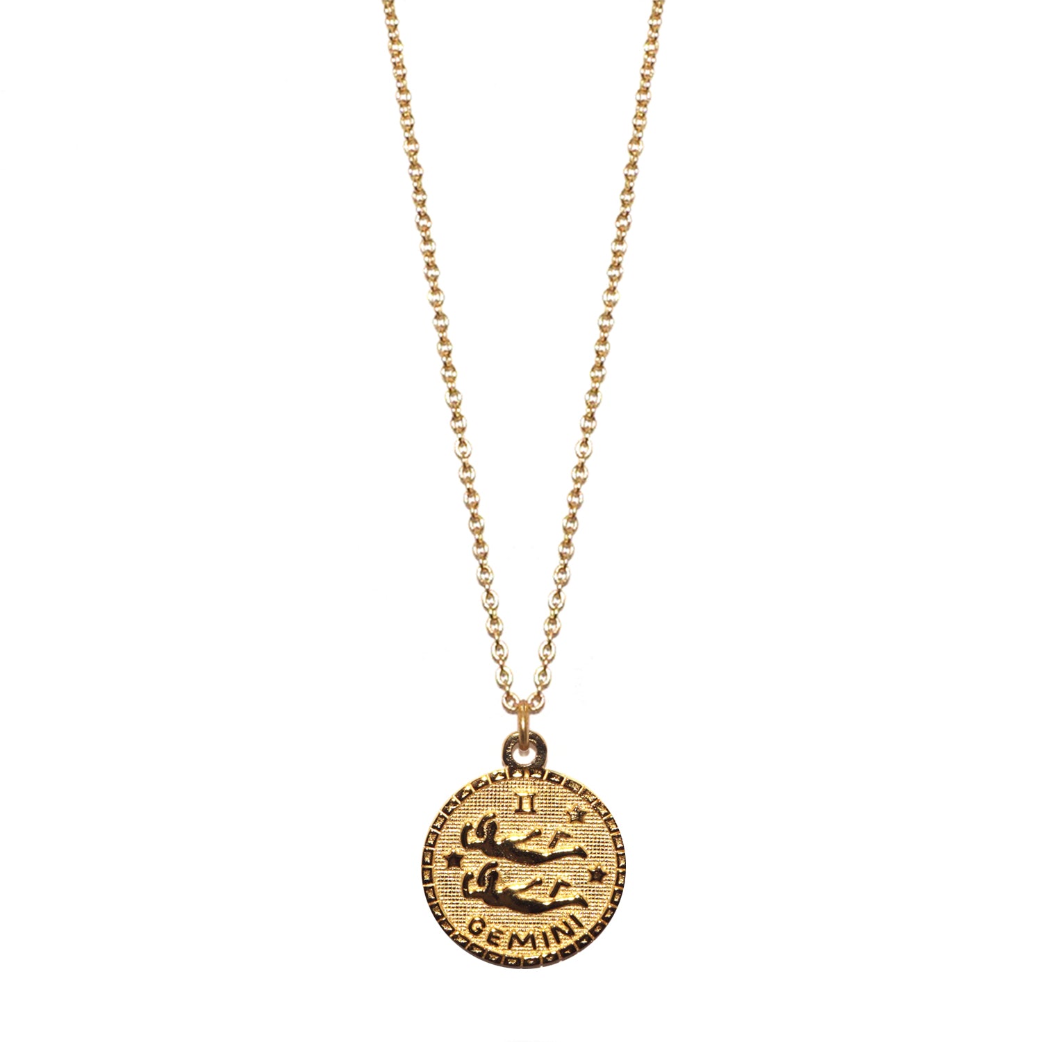 sterling gemini zodiac necklace