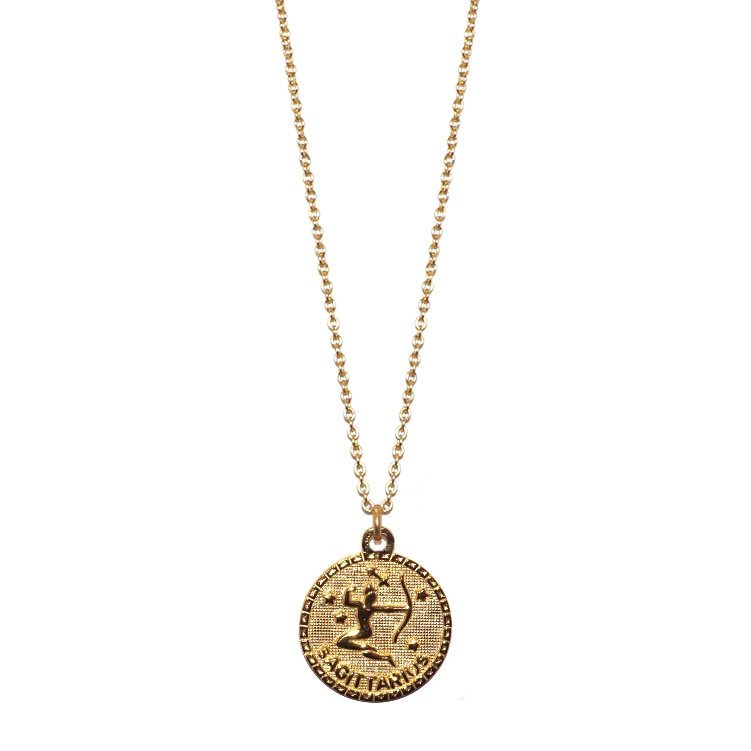 sterling sagittarius zodiac necklace