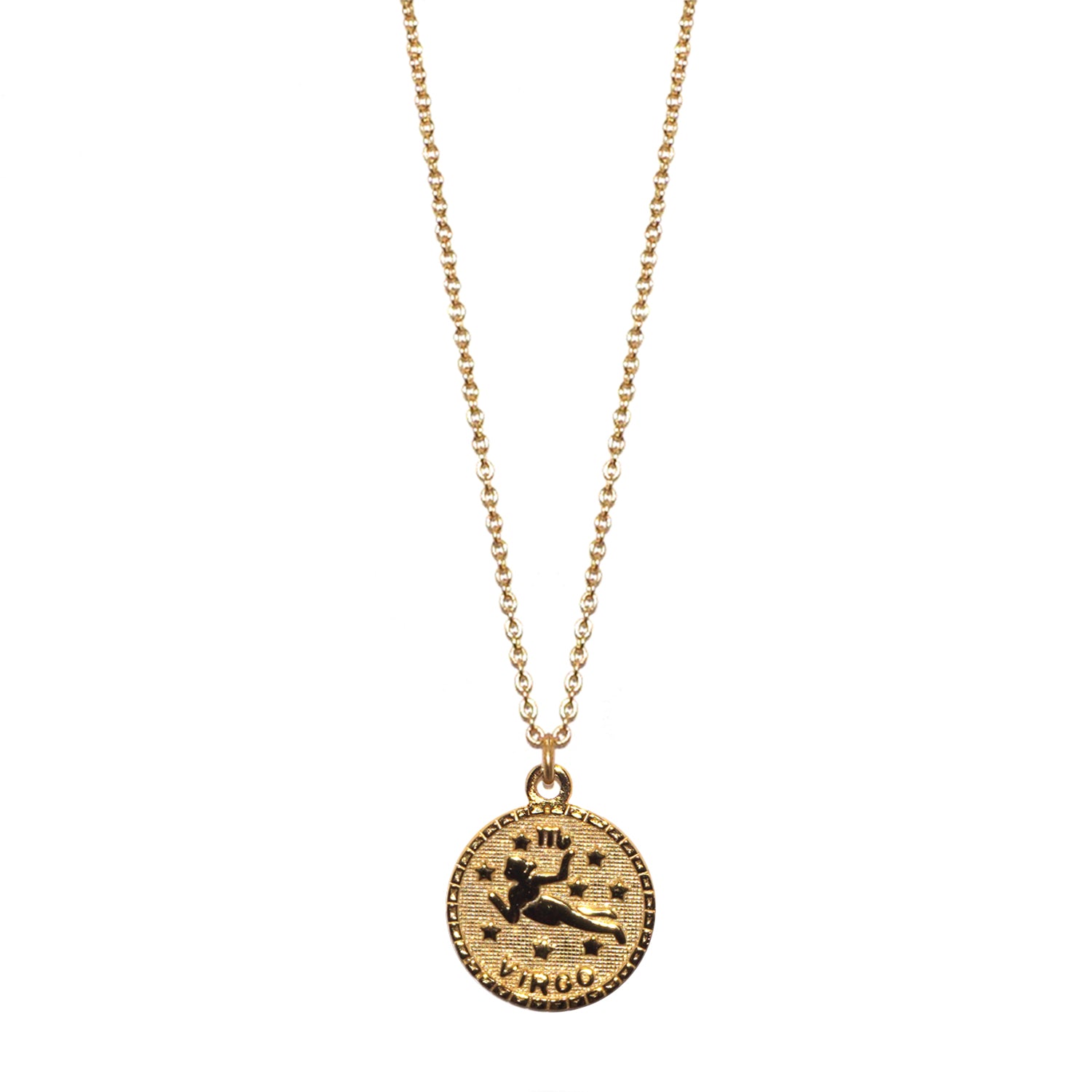 sterling virgo zodiac necklace