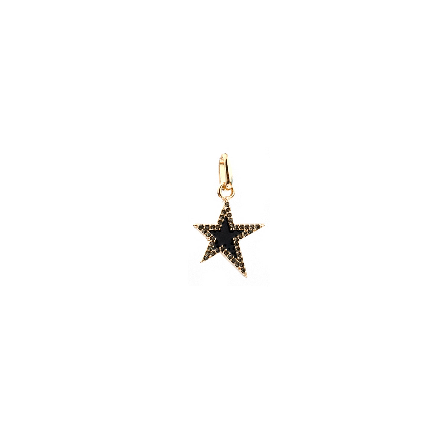 pave enamel star mini bale charm