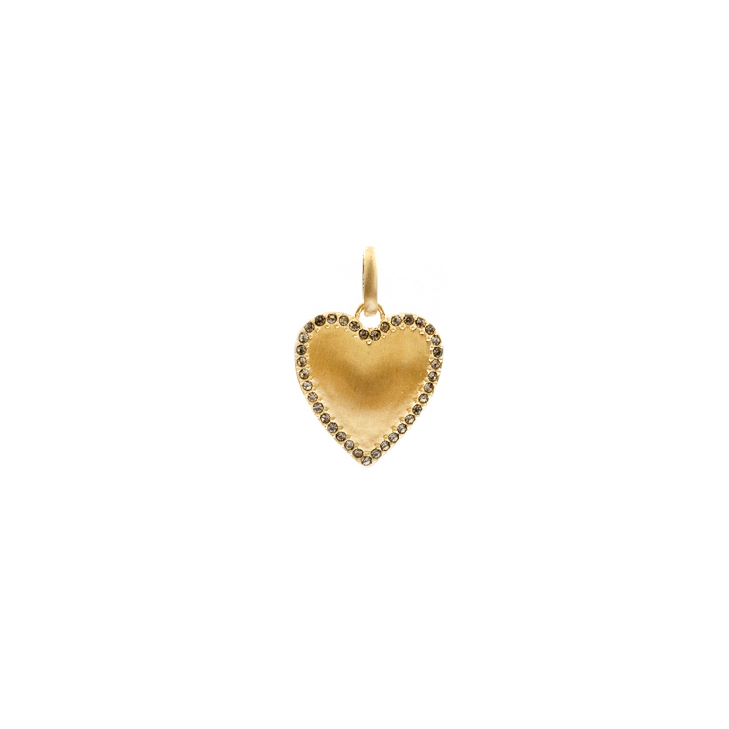 pave trim heart bale charm – Marlyn Schiff, LLC