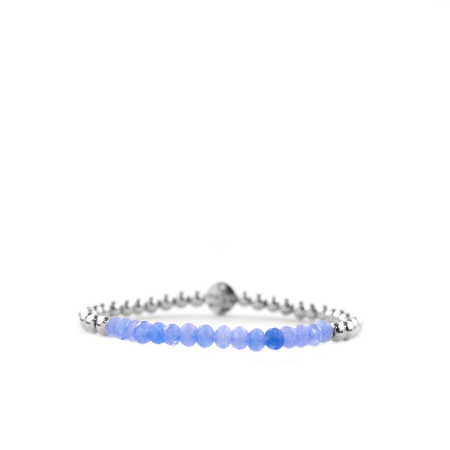 metal beaded crystal stone bracelet