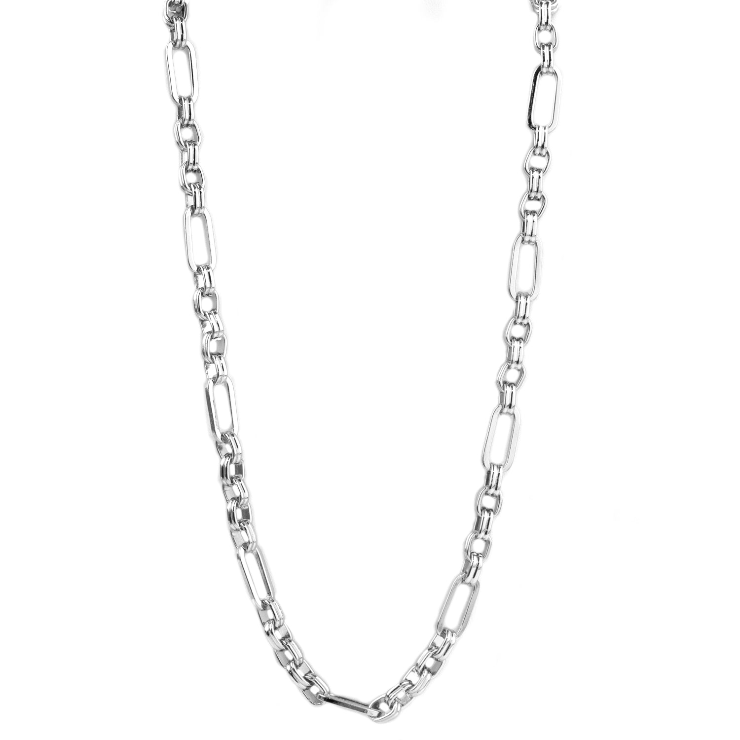 24" cable & oval link necklace