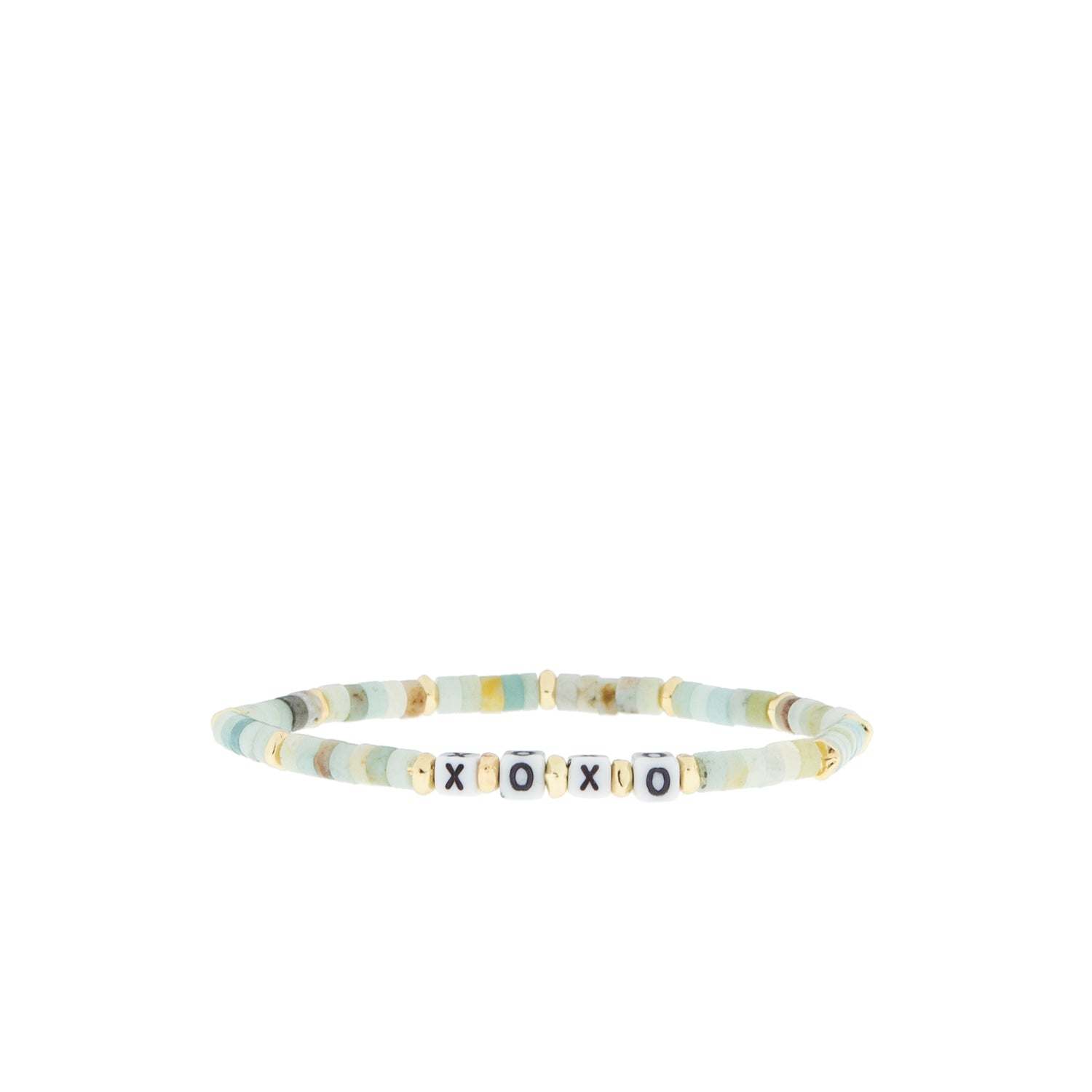 – Marlyn stone Schiff, stretch beaded natural XOXO LLC bracelet