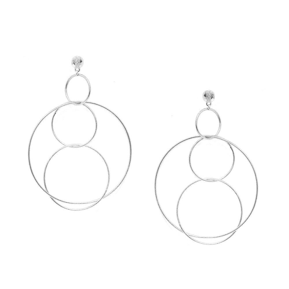 large drop ring statement earring