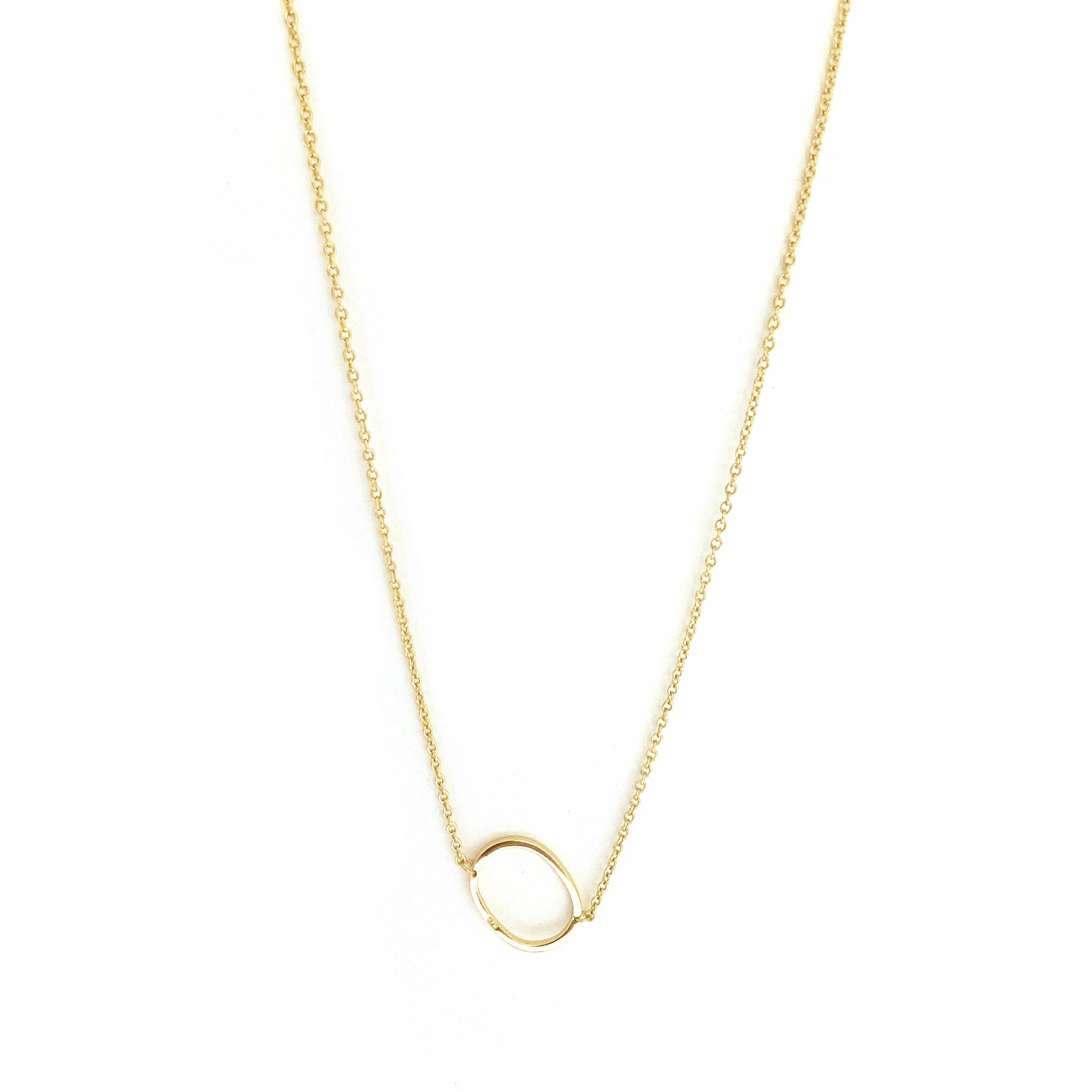 sterling/gold plated small initial necklace