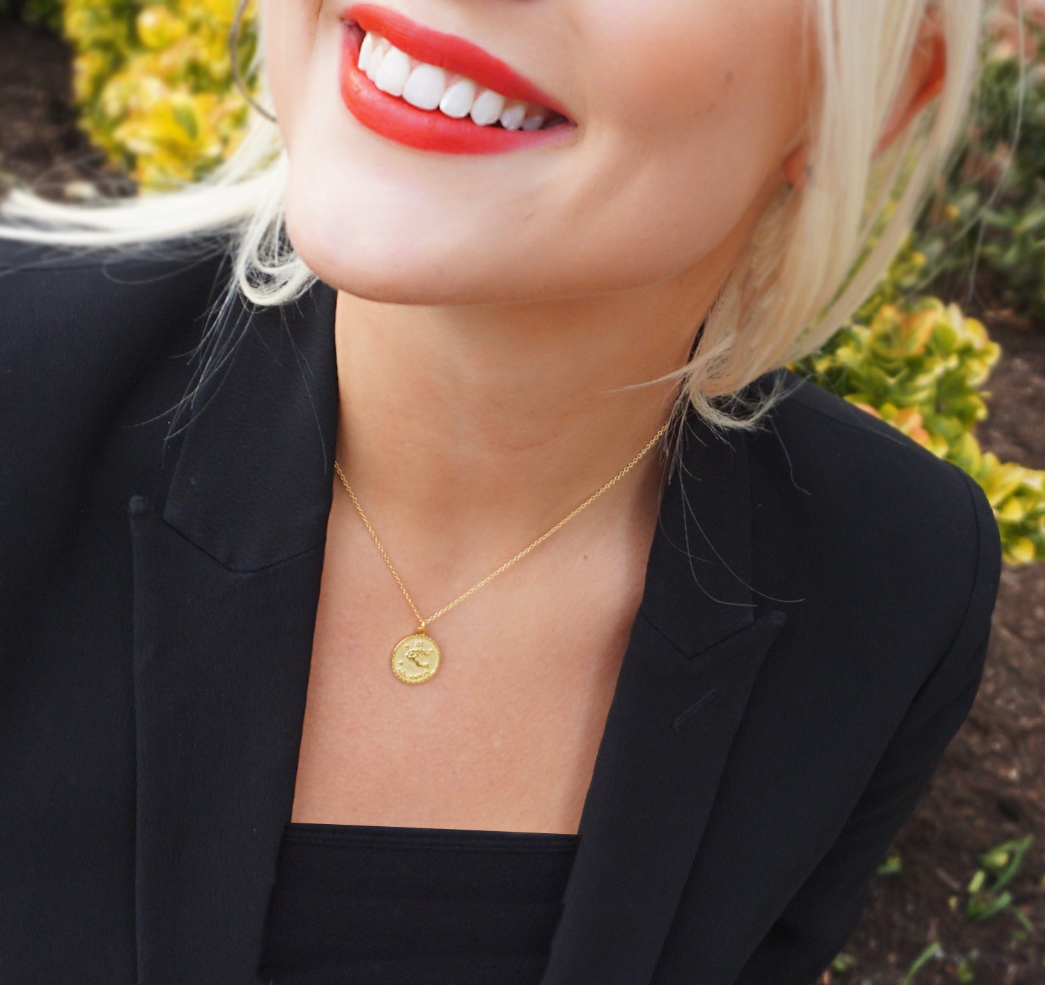 sterling leo zodiac necklace