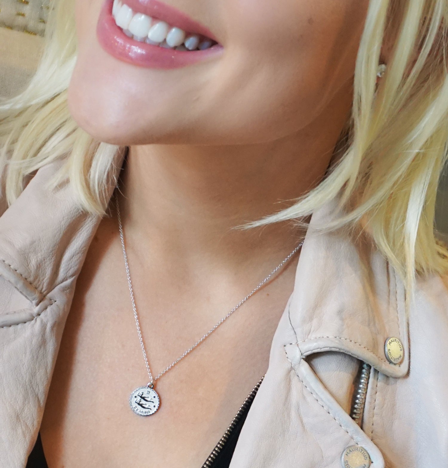 sterling cancer zodiac necklace