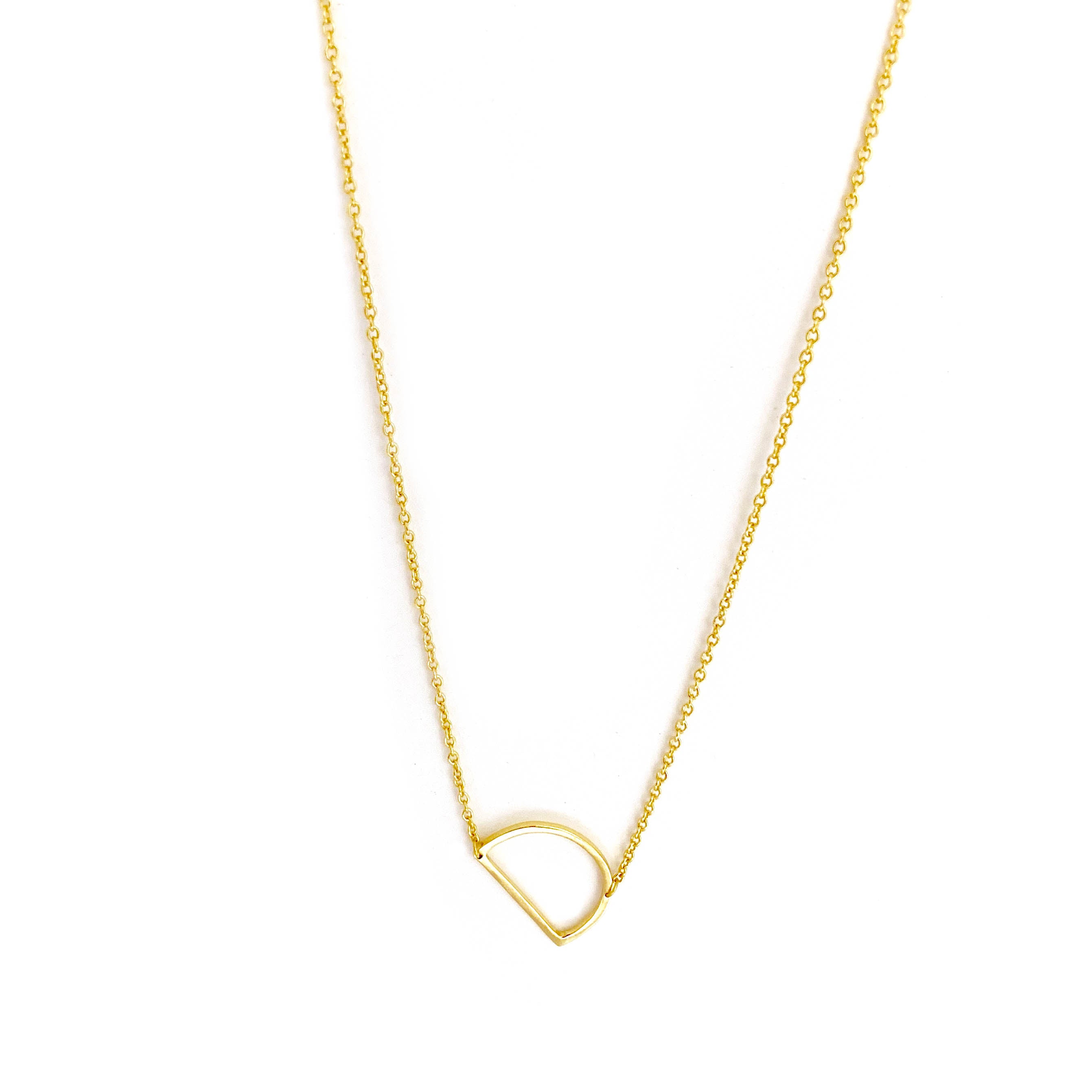 sterling/gold plated small initial necklace