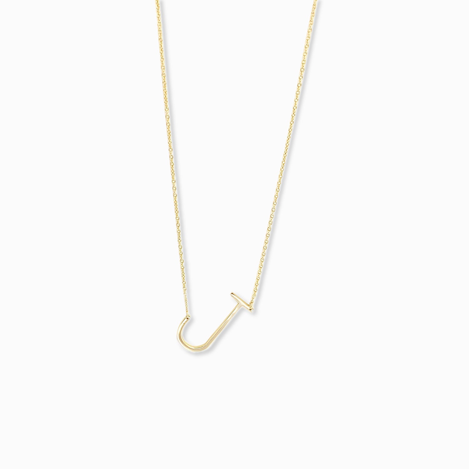 sterling/gold plated small initial necklace