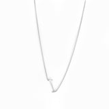 Sterling/Gold Plated Small Initial Necklace