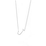 Sterling/Gold Plated Small Initial Necklace