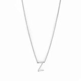 Sterling/Gold Plated Small Initial Necklace