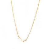 Sterling/Gold Plated Small Initial Necklace