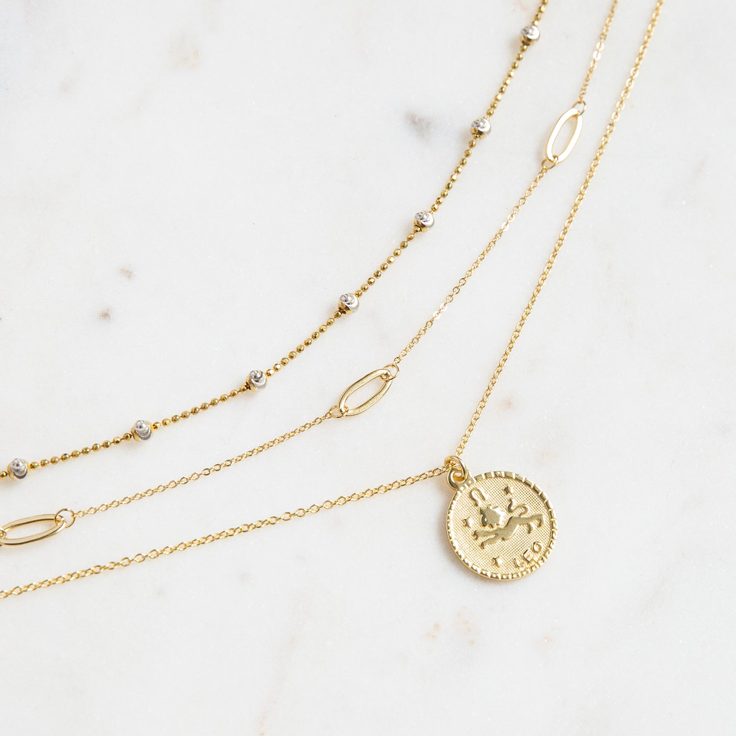 sterling leo zodiac necklace