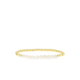 Pearl Strand Beaded Stretch Bracelet