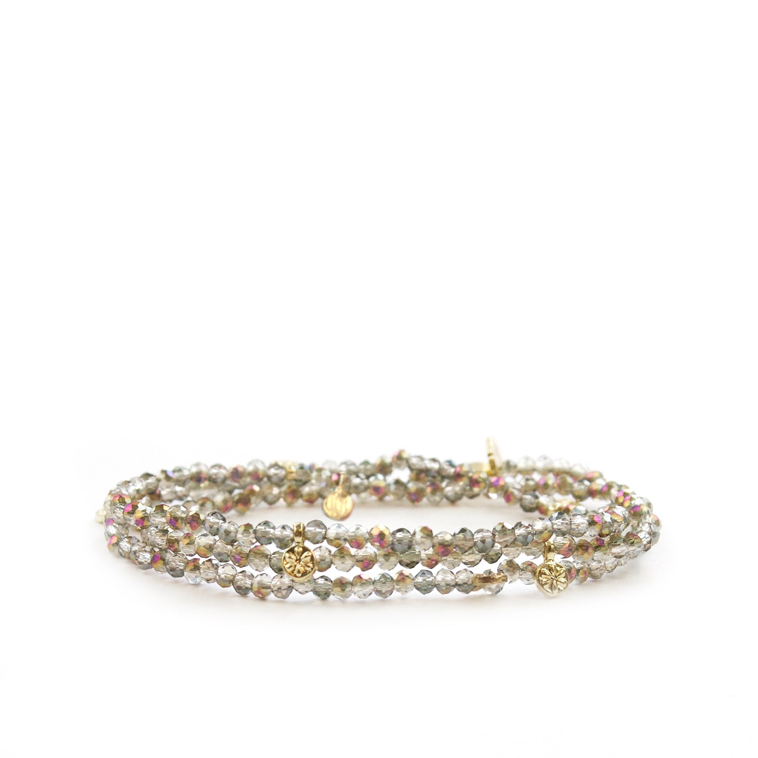 Mini Disc Stretch Wrap Bracelet