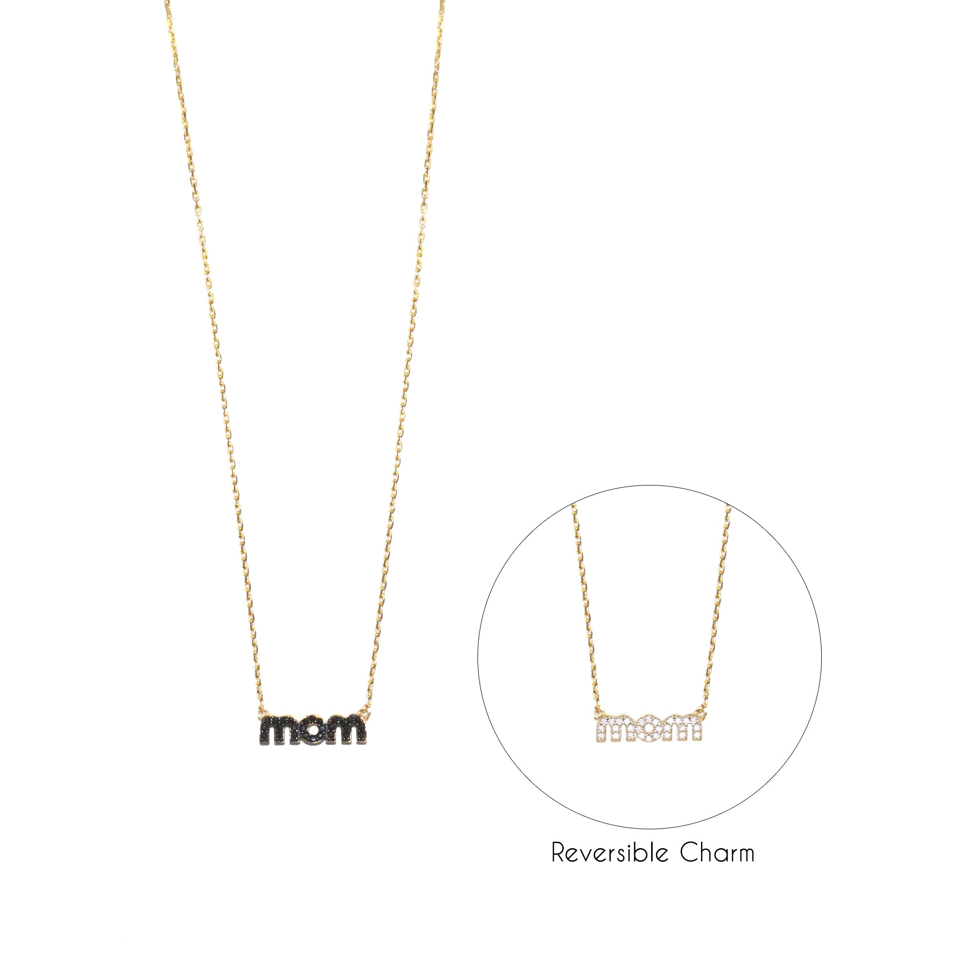 Sterling Mom Necklace