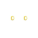 Gold Plated Block Letter Initial Earring