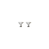 Sterling Silver Block Letter Initial Earring