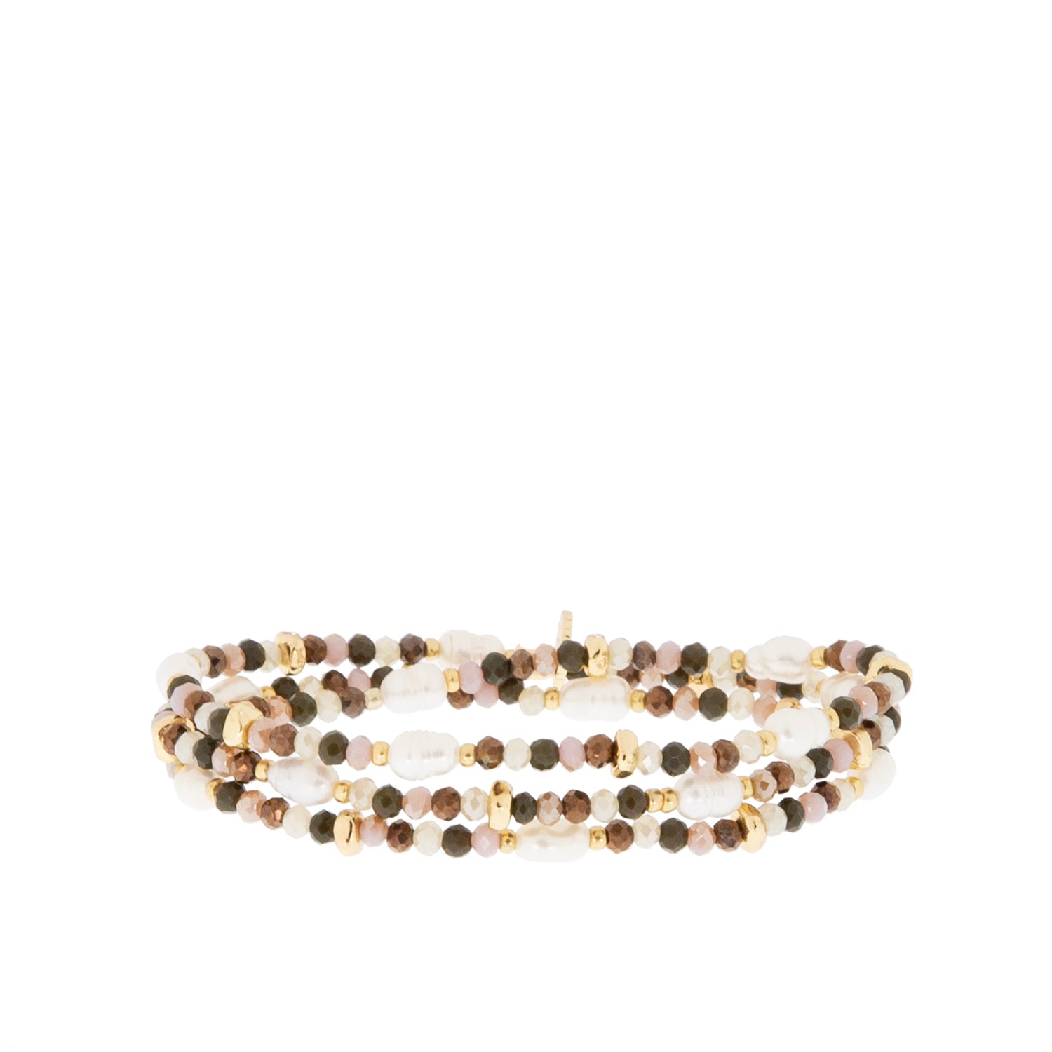 Eva Pearl Stretch Wrap Bracelet