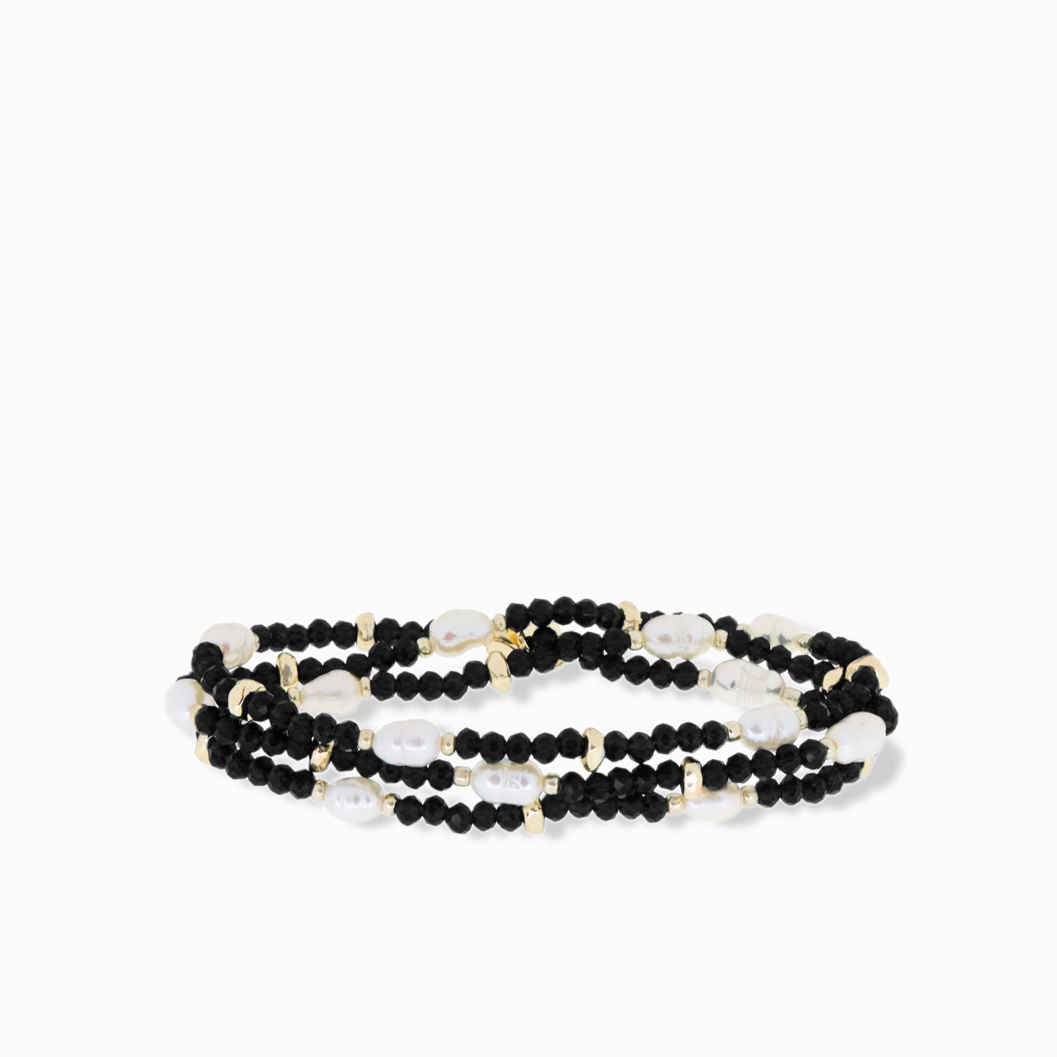 Eva Pearl Stretch Wrap Bracelet