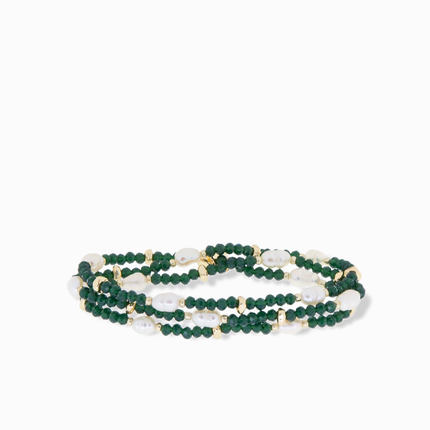 Eva Pearl Stretch Wrap Bracelet