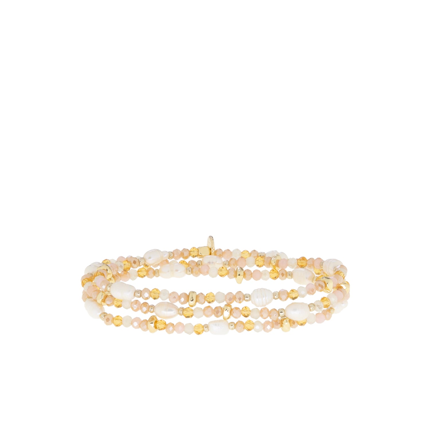 Eva Pearl Stretch Wrap Bracelet
