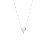 Sterling/Gold Plated Heart of Gold Necklace