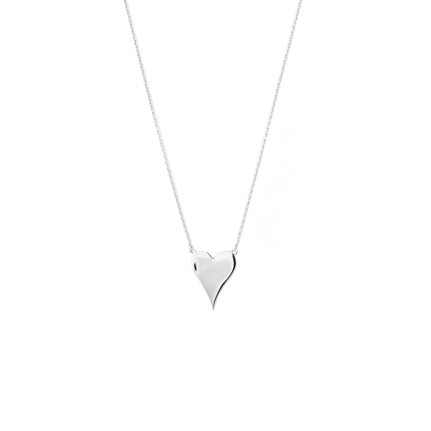 sterling/gold plated heart of gold necklace