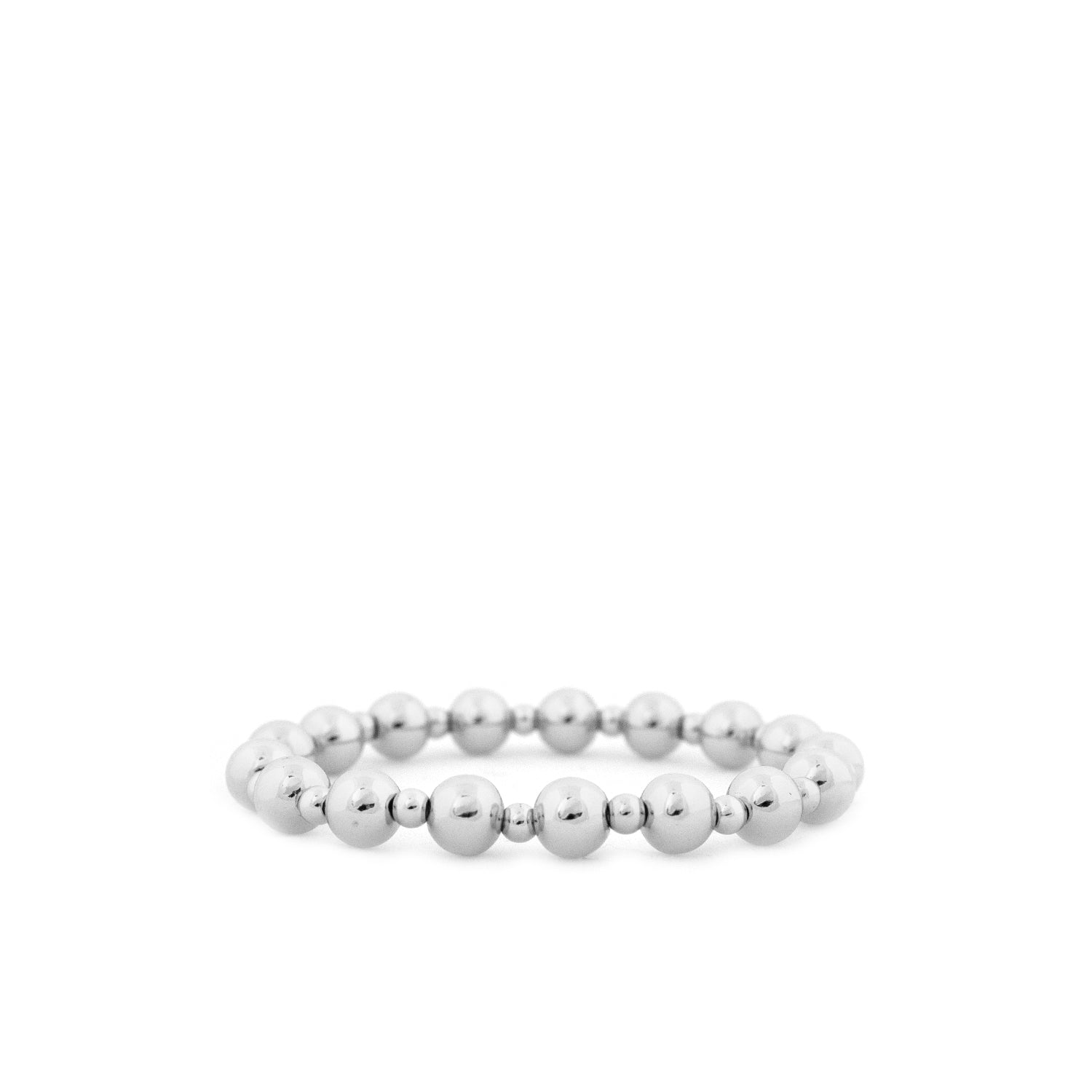 8mm Multi Sized Brass Ball Bracelet