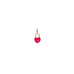 pink small enamel heart locket bale charm
