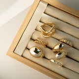 Gold Plated Dome Bypass Ring