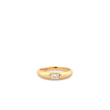 Gold Plated Baguette Stone Ring