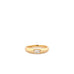 gold plated baguette stone ring
