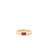 Gold Plated Baguette Stone Ring
