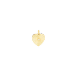 Etched Heart Charm