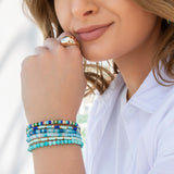 mini heishi stretch bracelet