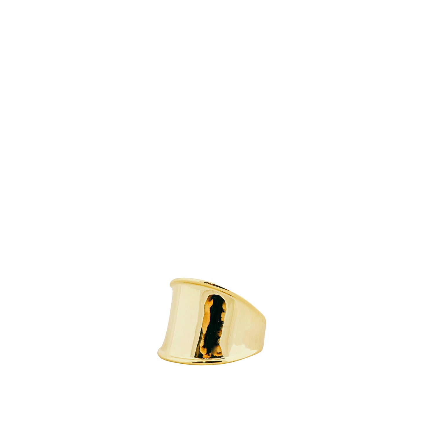 gold plated cigar band ring